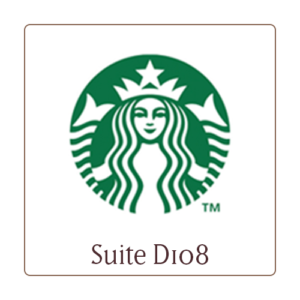 Starbucks logo, Suite D108