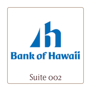 Bank of Hawaii logo, Suite 002