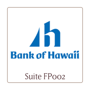 Bank of Hawaii logo, Suite FP002