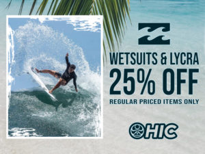 25% Off Wetsuits