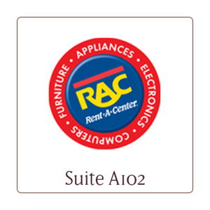 Rent-A-Center logo, Suite A102