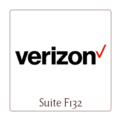 Verizon logo, Suite F132