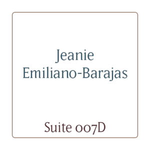 Jeanie Emiliano-Barajas logo, Suite 007D