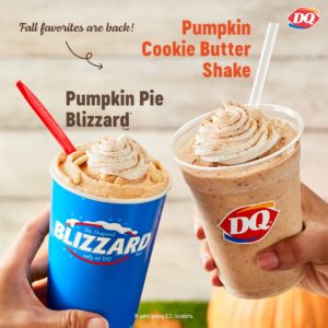 Perfect for Fall – Pumpkin & Pecan Pie Blizzard® Treats